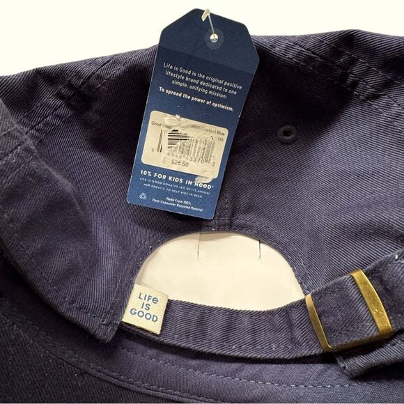 Life is Good “Good Vibes” Chill Darkest Blue 6 Panel Cap Unisex OSFM NWT - Picture 6 of 6